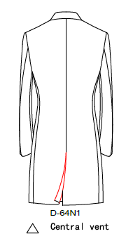 Parte trasera con abertura central